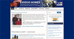 Desktop Screenshot of exodushomes.com