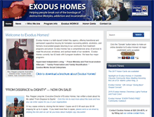 Tablet Screenshot of exodushomes.com